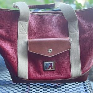 Dooney & Burke Alabama Crimson Tide large tote purse.